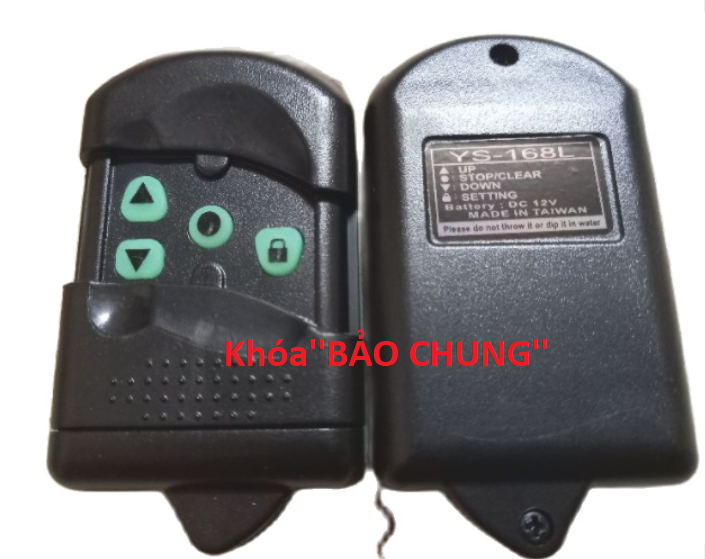 Điều khiển cửa cuốn 8 mã gạt 336mhz YS168L,YL168L khiển gốc có gioăng chống nước