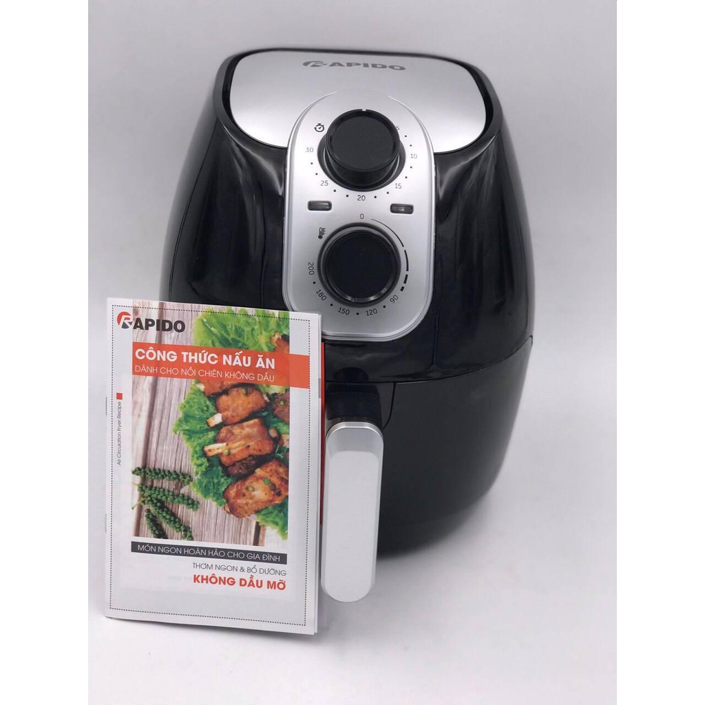 Nồi chiên không dầu Rapido RAF4.0M2 - 4 Lít -【Bảo Hành Chính Hãng Ferroli 】