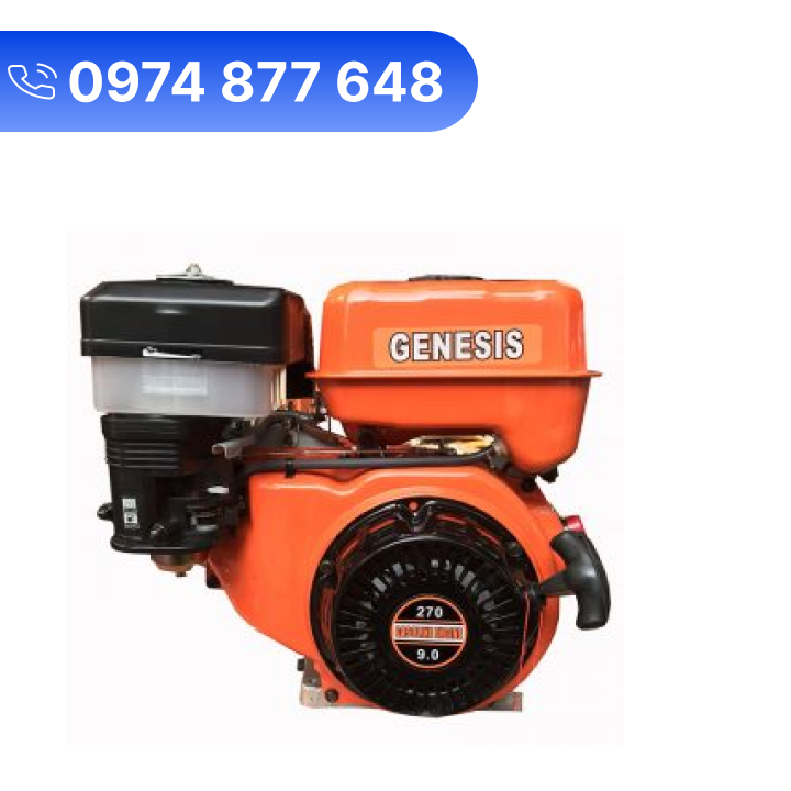 Máy nổ – động cơ xăng genesis 9hp gd270rg trục lệch