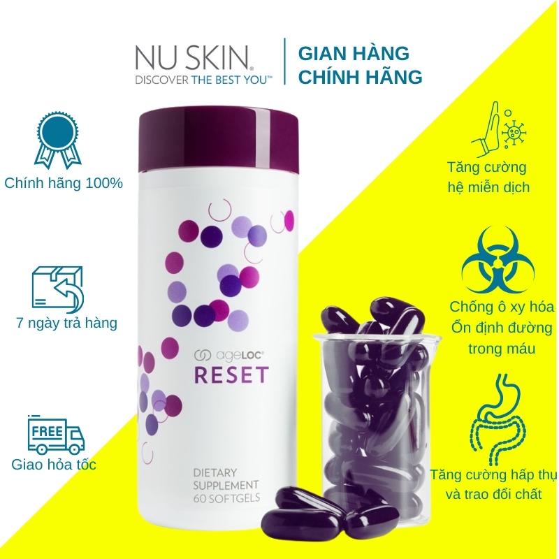 Thực phẩm bảo vệ sức khỏe ageLOC® Reset Nuskin Mỹ hàng công ty date 2025