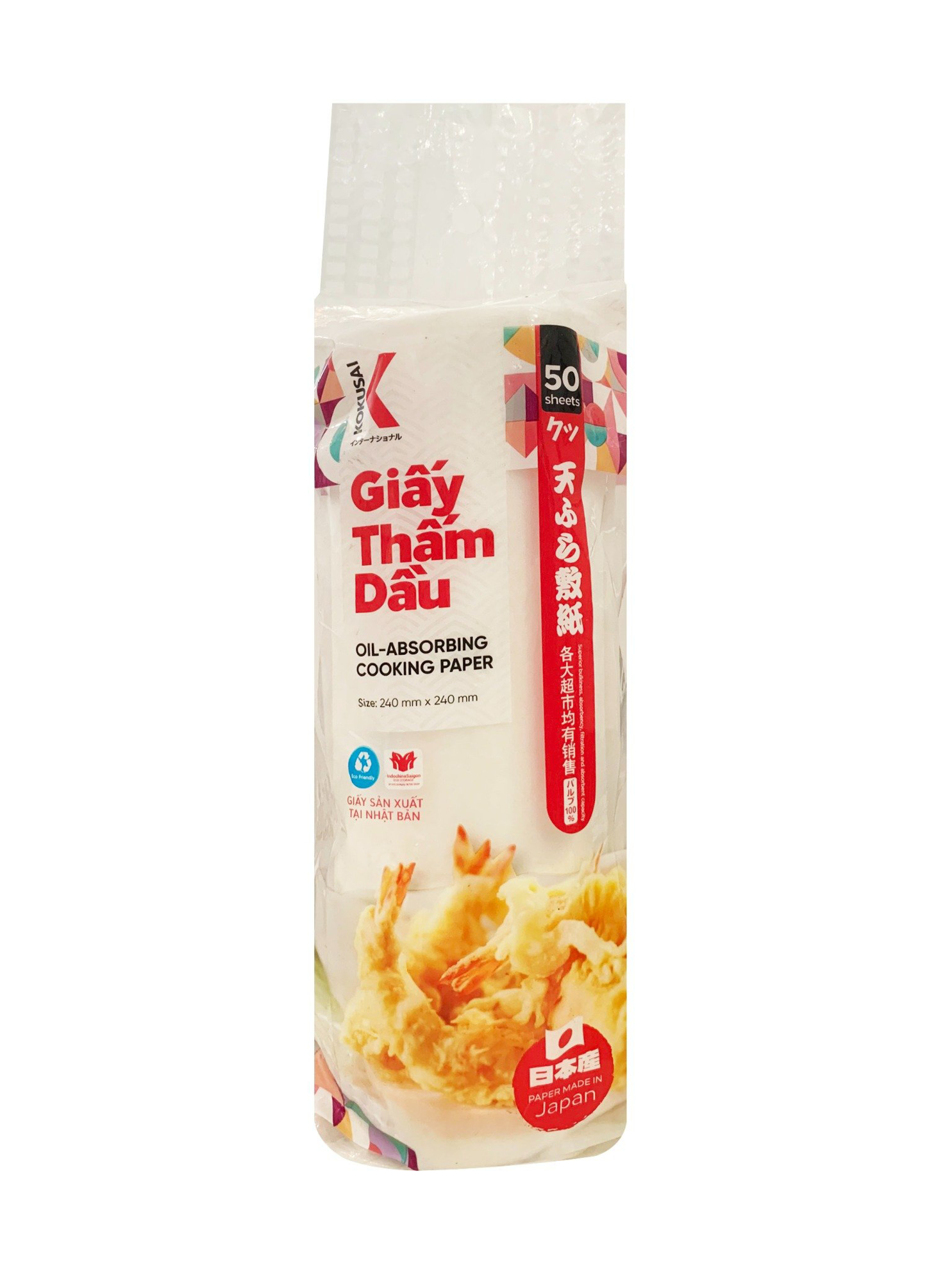 Giấy Thấm hút Dầu mỡ  - Giấy Thấm Dầu Kokusai 240mmx240mm