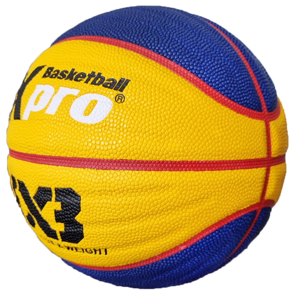 Bóng Rổ Da AKpro 3x3 Vàng-Xanh