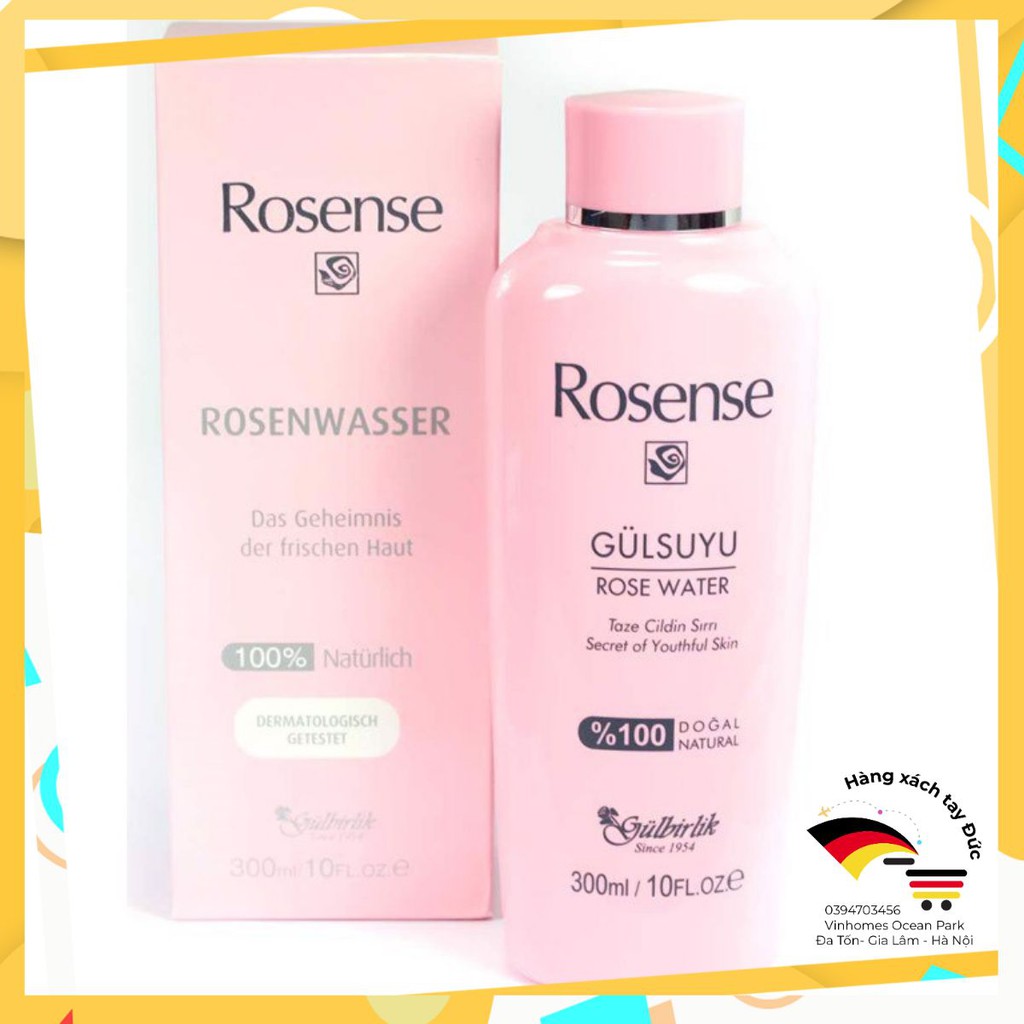 Nước hoa hồng rosense 300ml nội địa đức