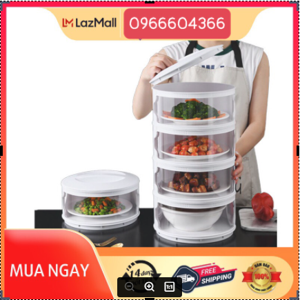 Lồng bàn nhiều tầng , lồng bàn 5 tầng giữ nhiệt đậy thức ăn thông minh , sạch sẽ chống ruồi muỗi bụi bặm mới nhất