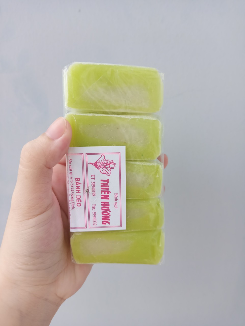 Bánh dẻo xanh nhân dừa_combo 5 cây