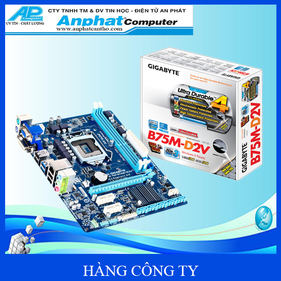 Bo mạch chủ main gigabyte b75m-d2v - hàng cty - bảo hành 36 tháng