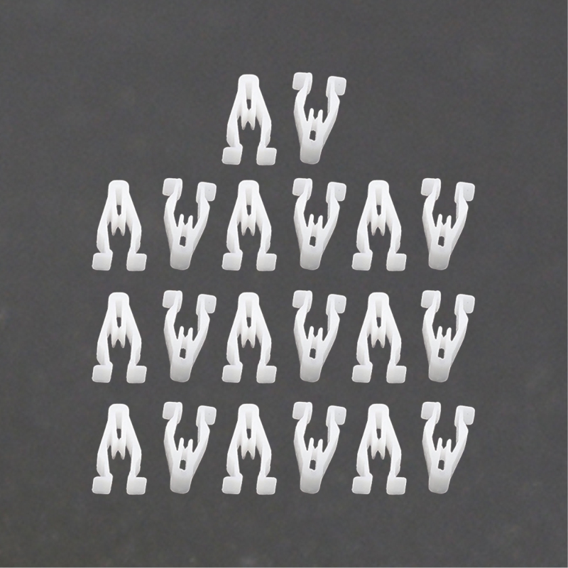 Bộ 20 chốt kẹp nhựa 10x18mm dùng cho dàn áo xe máy và nội thất Ô tô 894 (màu trắng)