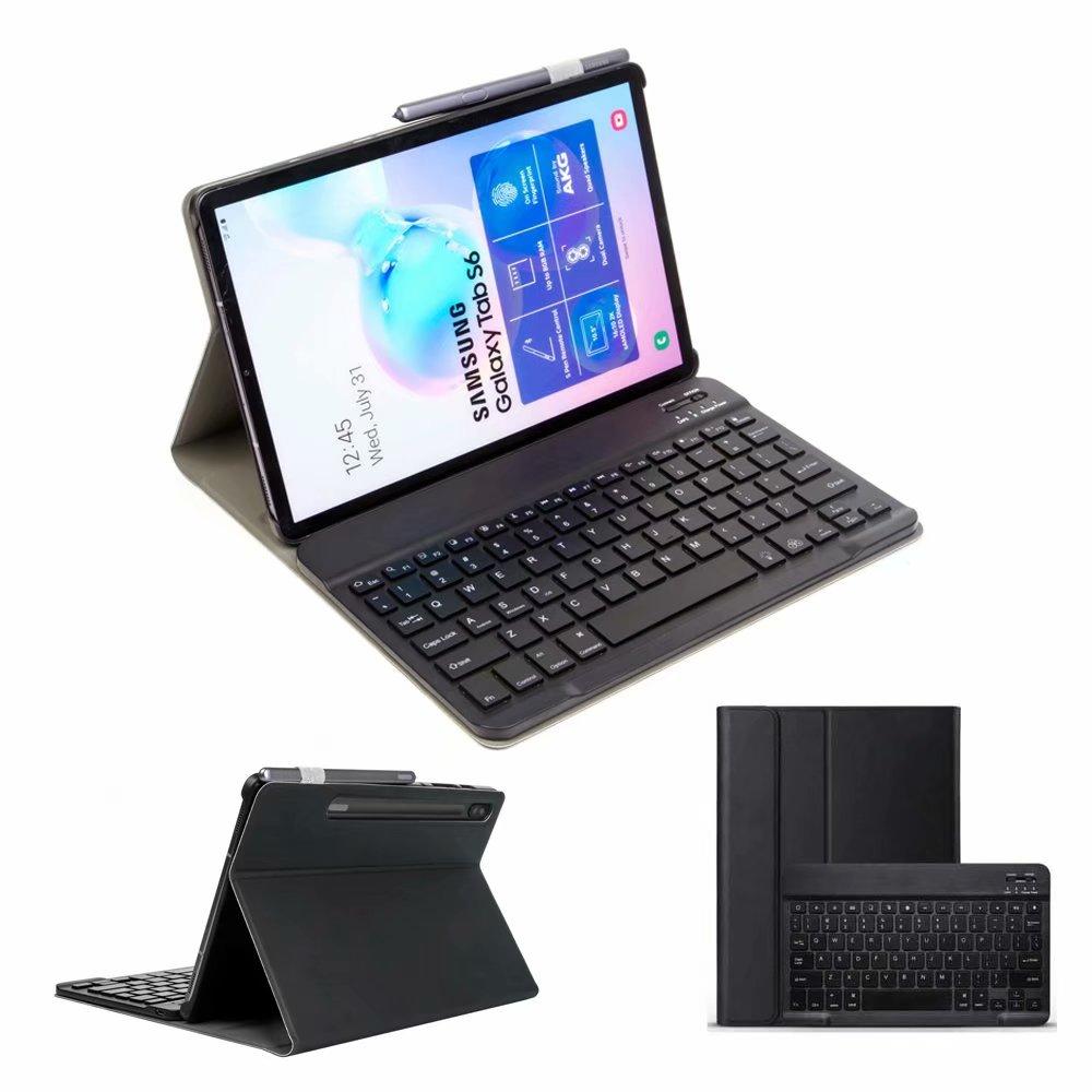 Bao da kèm bàn phím cho máy tính bảng Samsung Galaxy Tab S6 Full viền bảo vệ 4 cạnh  . Bàn phím đèn Led 7 màu, bàn phím sử dụng Pin rời