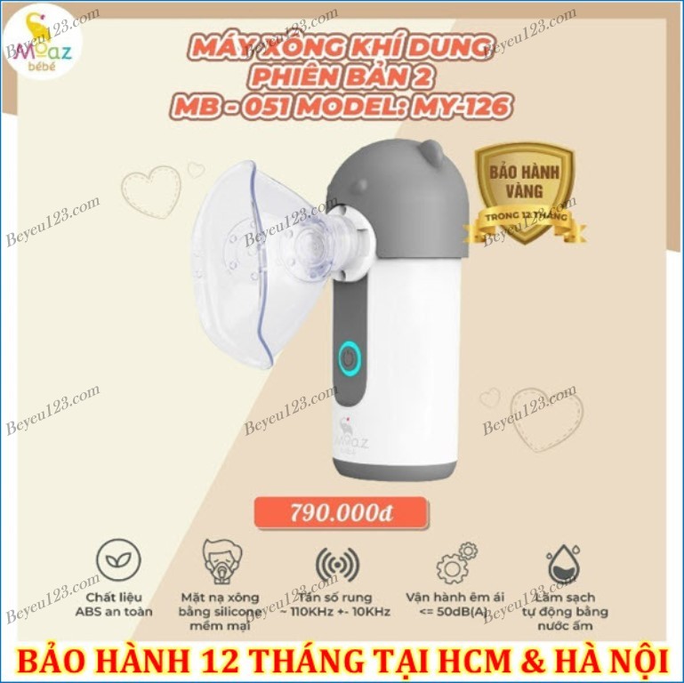 Máy xông khí dung moaz bébé mb - 051, model my-126 my126 beyeu123
