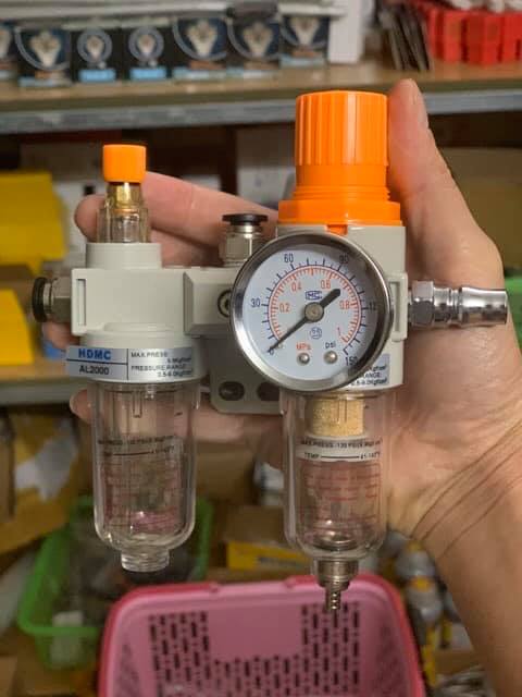 Bộ cấp dầu - lọc ẩm - lọc nước máy ra vào lốp