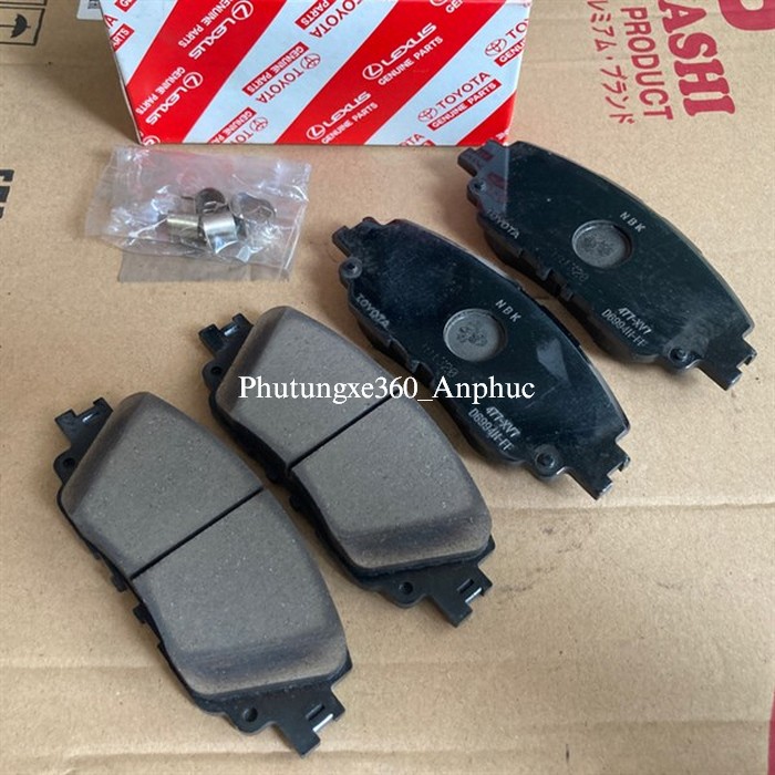 Bố Thắng -Má Phanh Trước Camry 2018, 2019, 2020, 2021, 2022, 2023, 2024, 2025 chính hãng TOYOTA 04465-06160, 0446506160