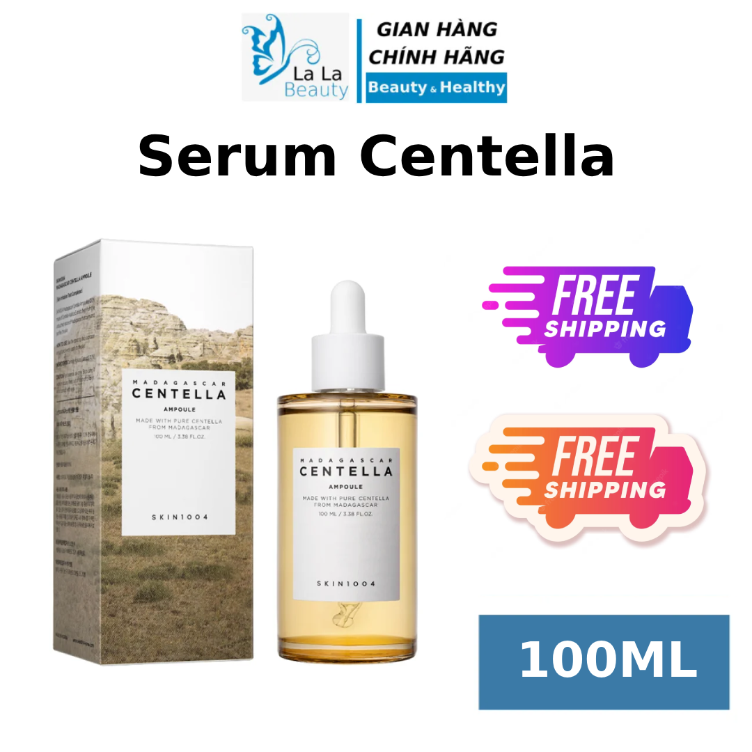 Tinh Chất Rau Má Skin1004 Centella Serum Dưỡng Ẩm Ngừa Mụn Phục Hồi Da Nhạy Cảm Madagascar Centella Ampoule LaLa Cosmetic