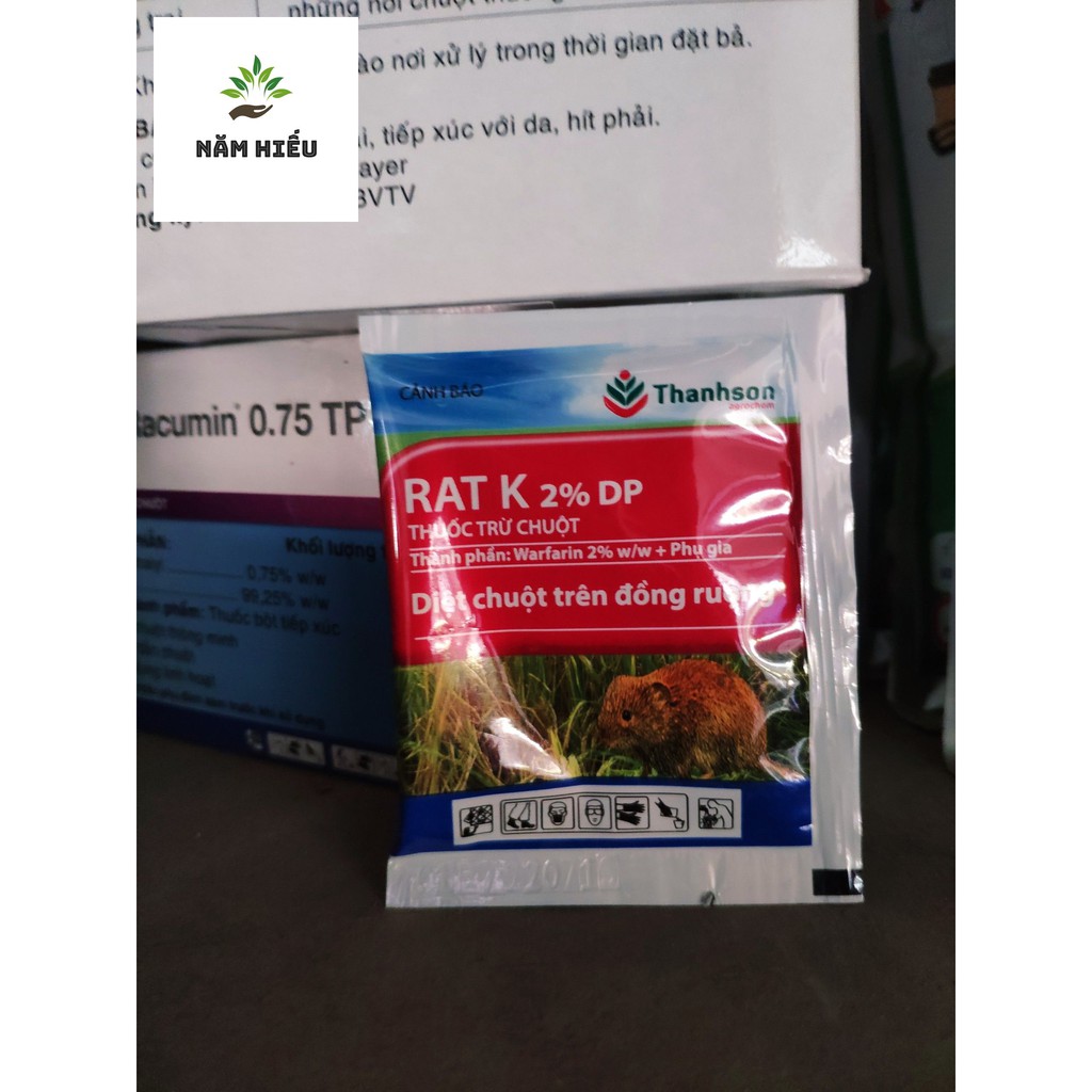 Thuốc diệt trừ chuột rat k 2% dp - 10g hàng chính hãng