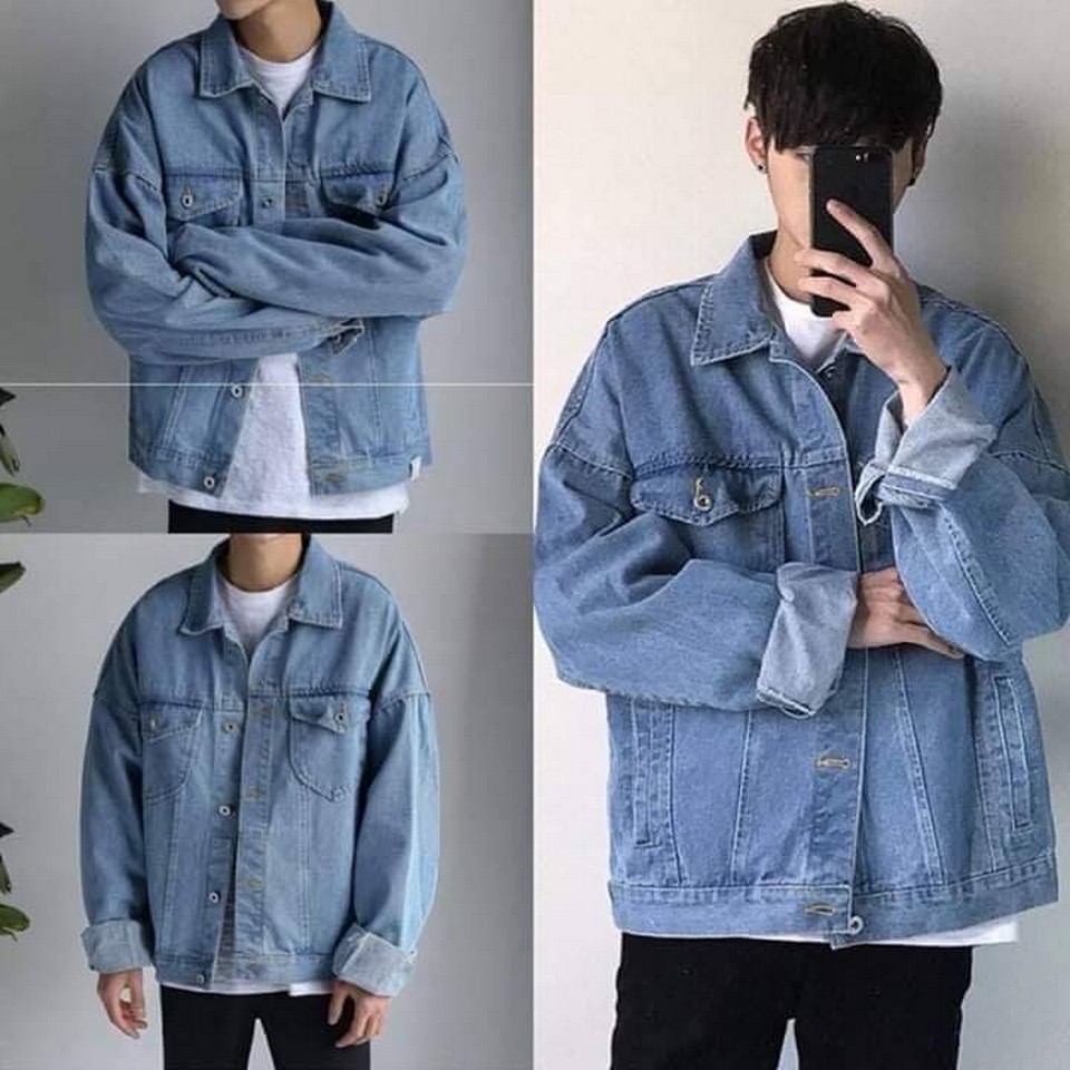 Áo khoác jean nam hoàng tử chính là anh akj038