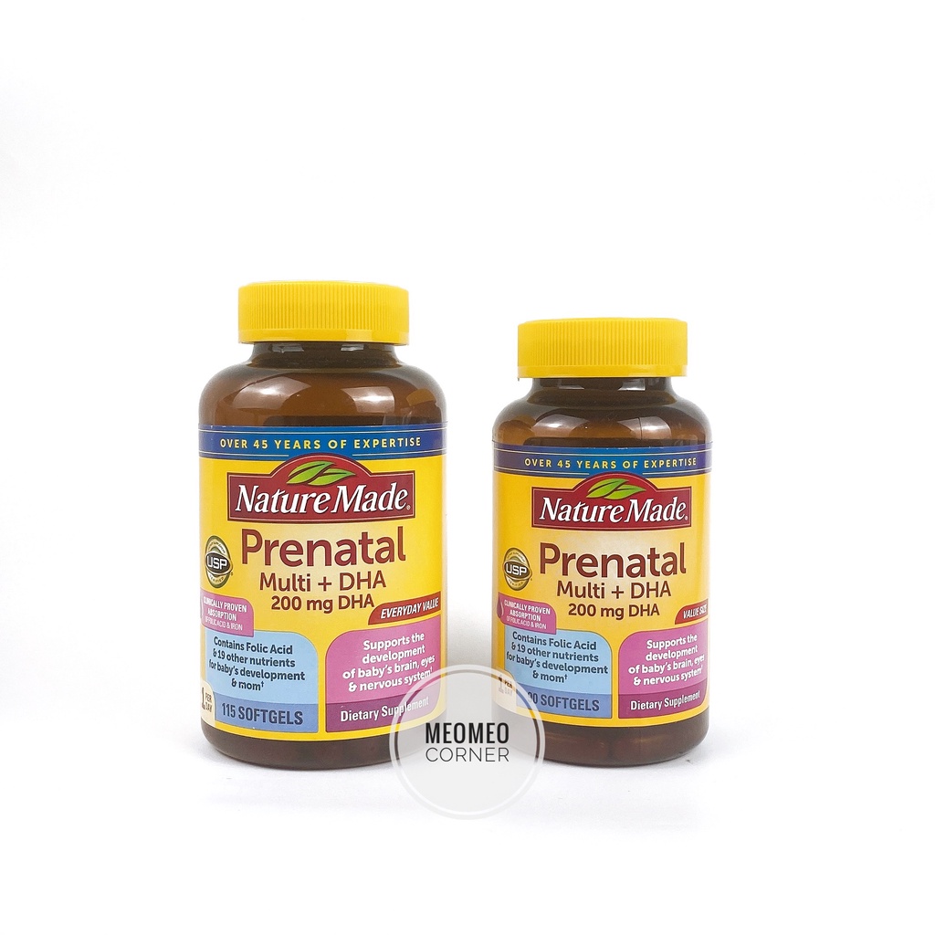 [Mẫu mới] Vitamin tổng hợp cho mẹ bầu Prenatal bầu Mỹ 150viên & 90 viên