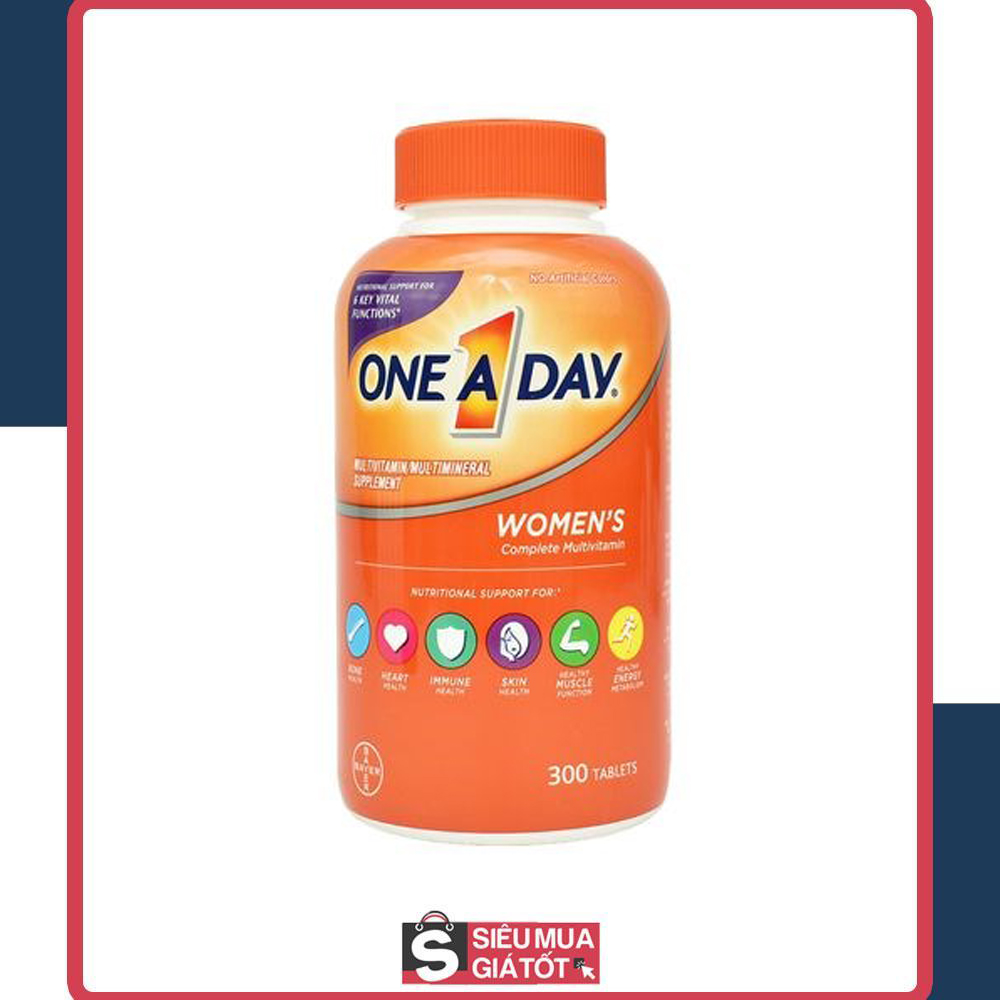 [HCM]Vitamin tổng hợp dành cho phụ nữ One A Day Women’s Multivitamin 300 viên [Date 7.2023]