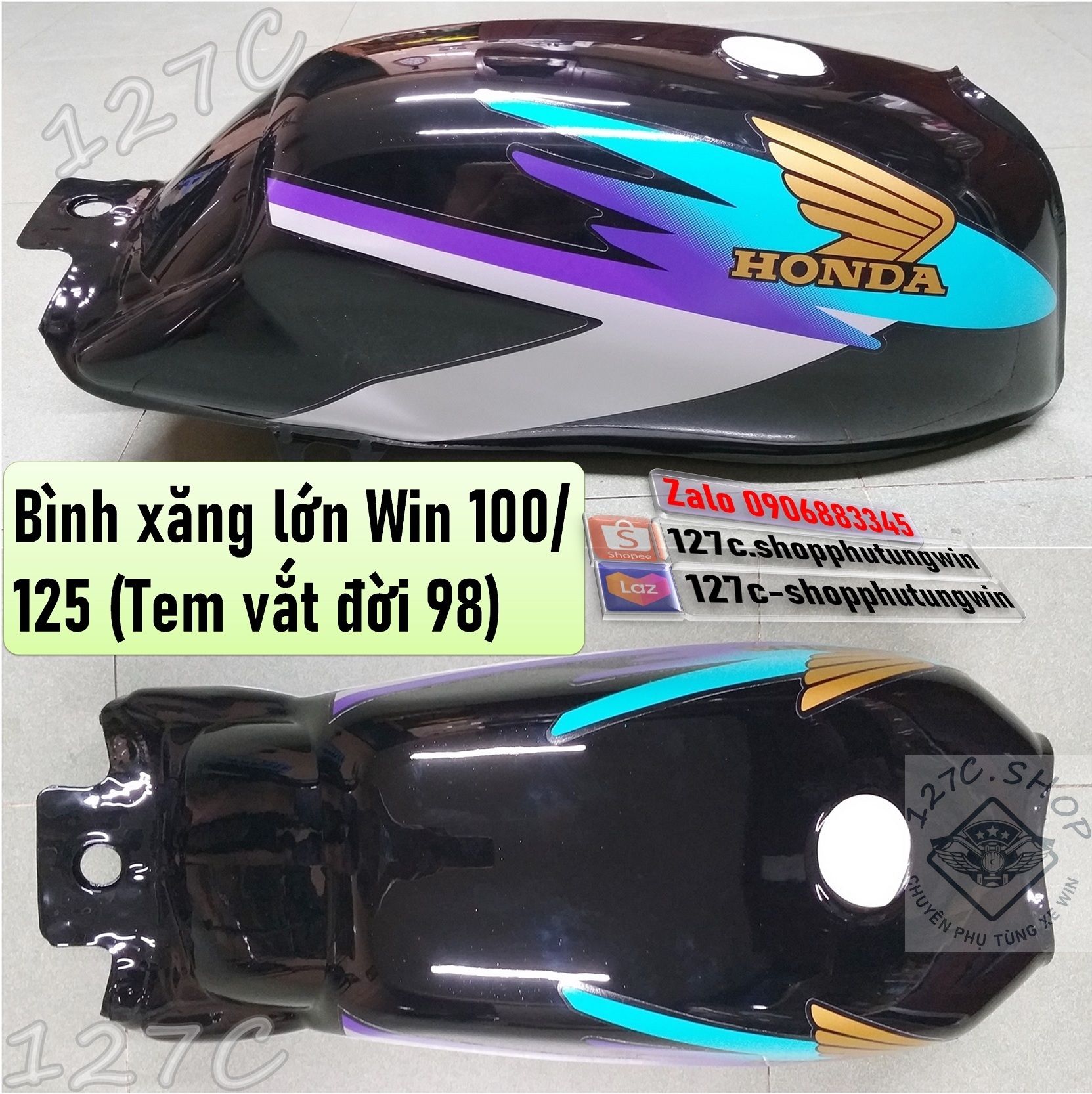 Bình xăng lớn win 100/ 125cc