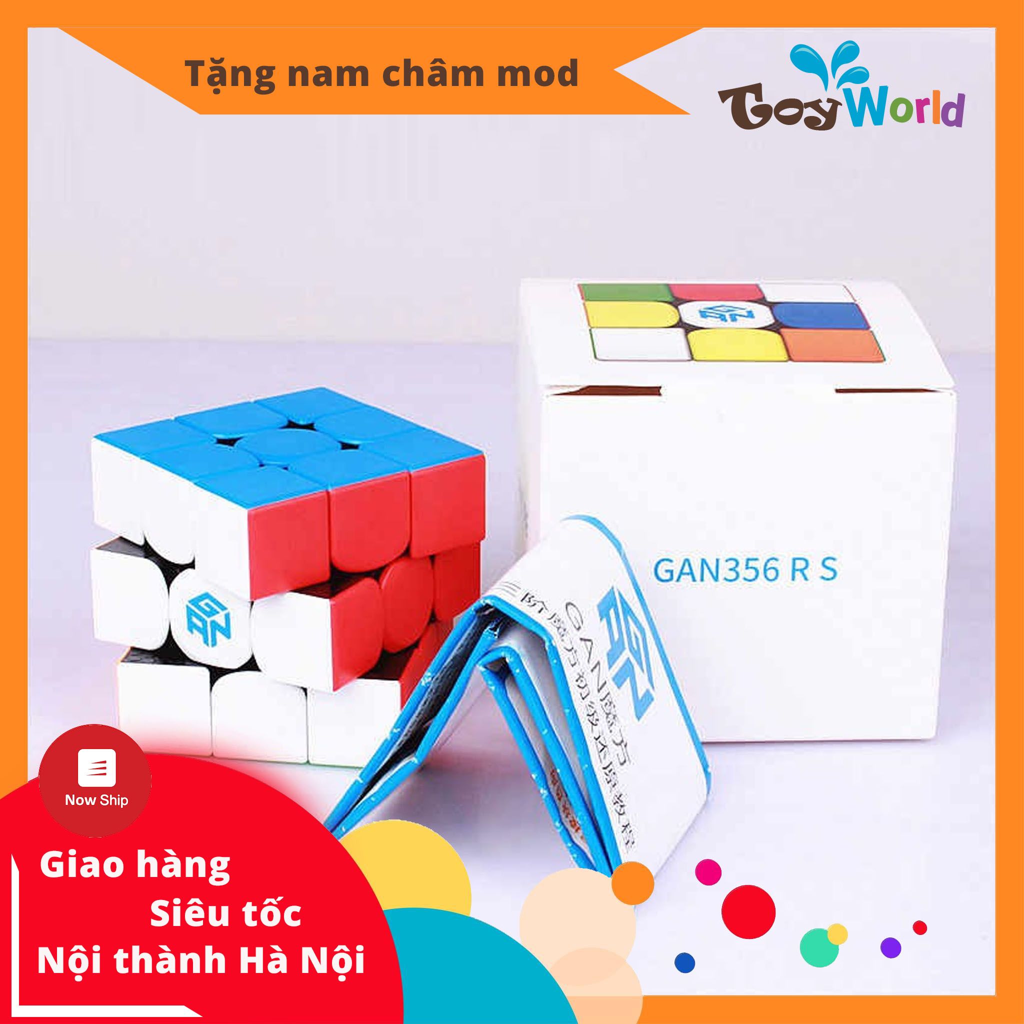 Rubik Gan RS 3x3 Siêu Phẩm Gan 356 RS Rubic 3 Tầng Cao Cấp