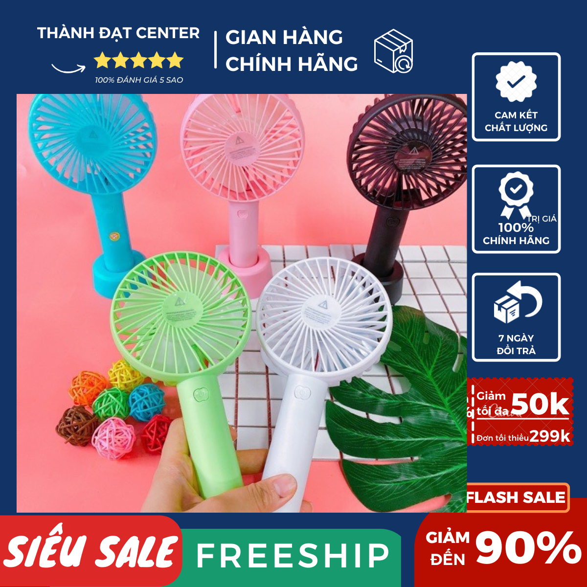 ( Tặng quà khăn ,giúp shop đánh giá 5 sao shop cảm ơn ạ)Quạt Mini Cầm Tay Tích Điện 4 Cánh Pin Sạc Có Đế Để Bàn ??SIÊU HOT??