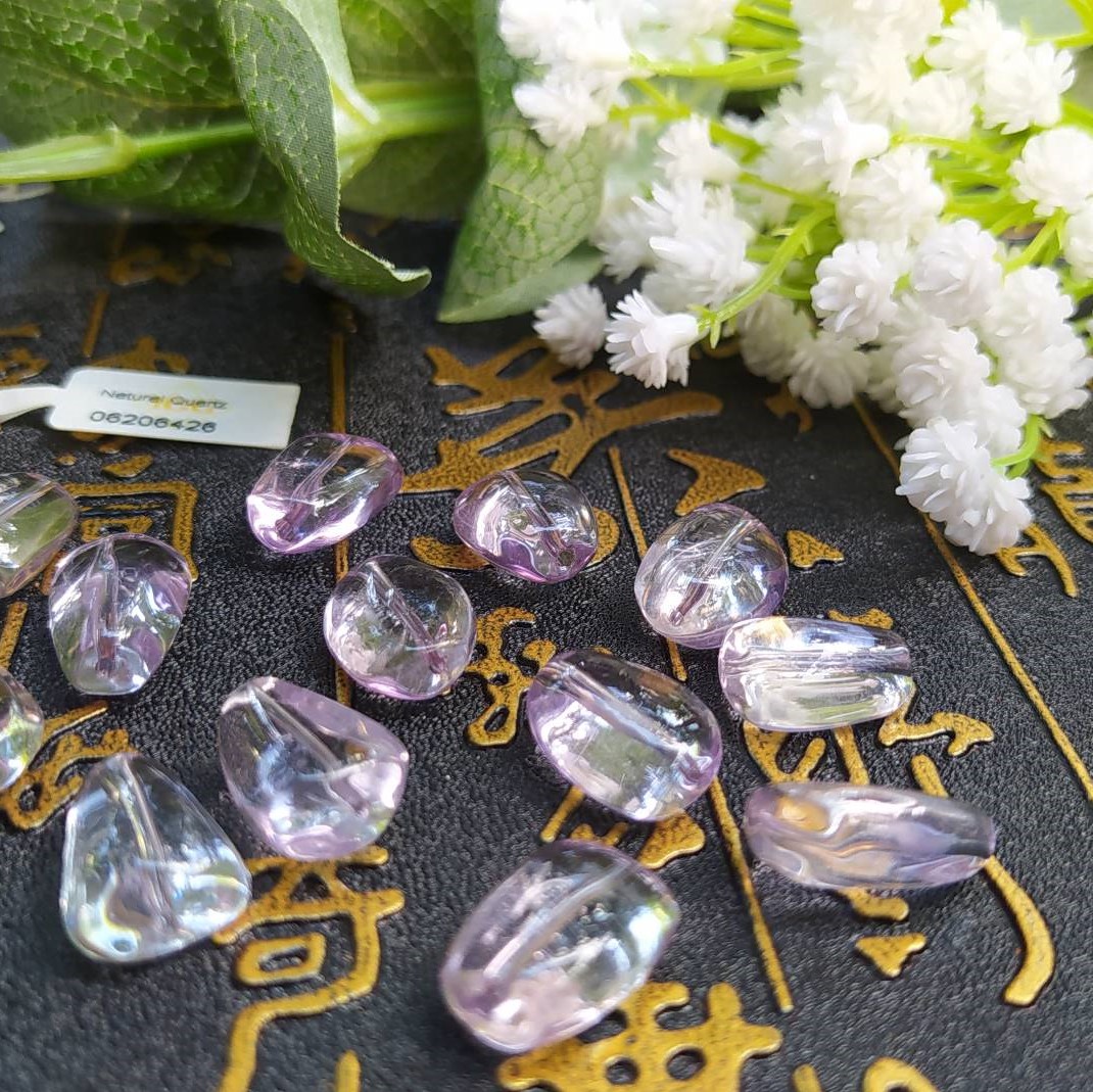 1 Hạt Thạch Anh Tím Tự Nhiên Dạng Bầu Dẹp 14 Mm - NgocTTK Trang Sức Đá Quý Tự Thiết Kế, Hạt Đá Lẻ, Xâu Vòng Tay, Làm Charm, Mặt Dây Chuyền, Bông Tai, Thủ Công, Tự Làm Trang Sức, Trang Sức Đá, DIY