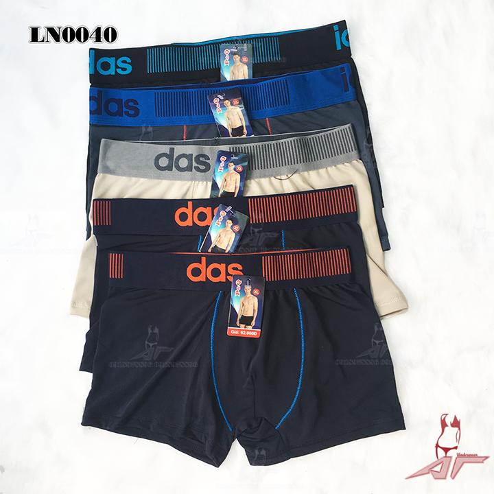 05 quần lót nam - xịp đùi boxer - thun lạnh - lưng bản rộng - ln0040x5