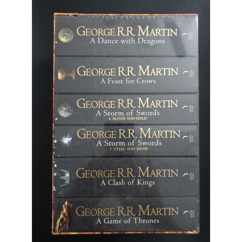 Bộ truyện tiếng anh: song of ice and fire box set - 6 vol