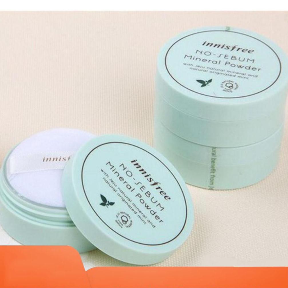 [Hàng Chính Hãng] Phấn phủ dạng bột kiềm dầu Innisfree - No sebum Mineral Color Powder Hàn Quốc