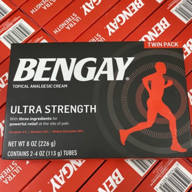 Kem Xoa Bóp Giảm Đau Bengay Ultra Strength 113g  113g*2h - 113 gr không hộp