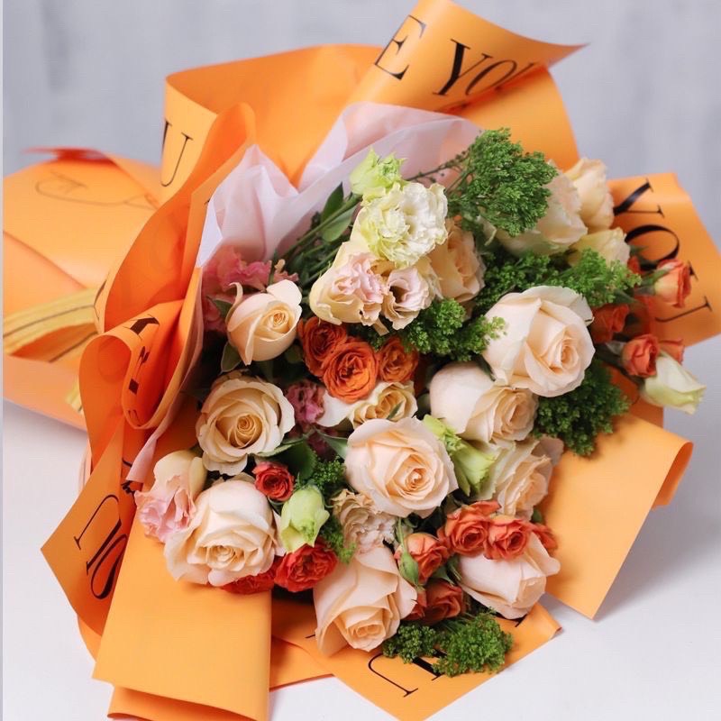 13..Giấy gói hoa in chữ Everyday I Love You
