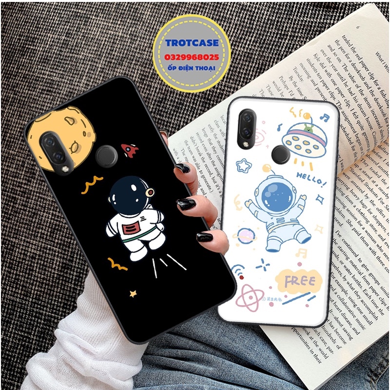 Vỏ Huawei♣✻✢ Ốp lưng điện thoại Huawei Nova 2i - Nova 3i - Nova 3e - in hình phi hành gia vũ trụ màu đen và trắng đẹp