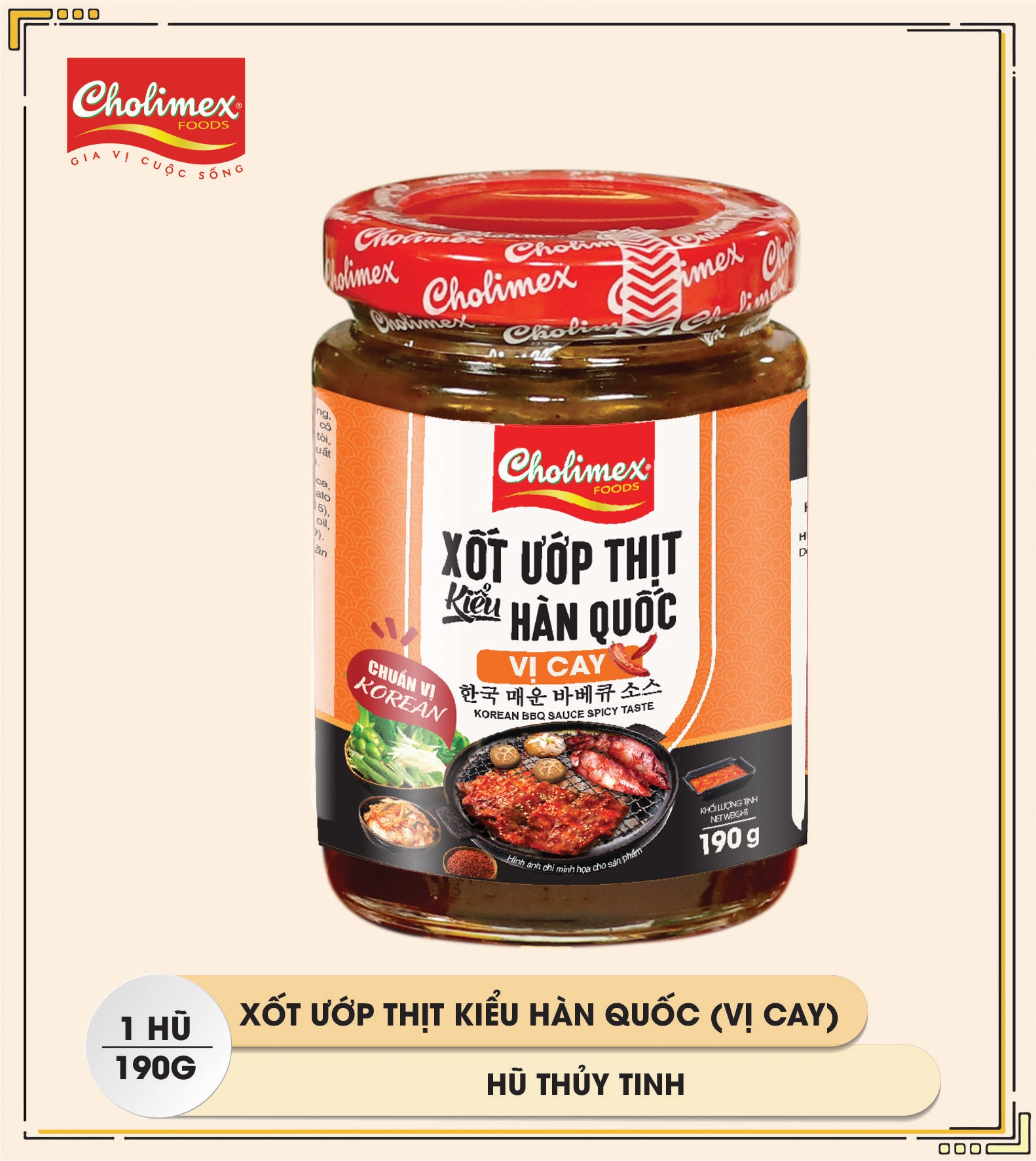 Xốt ướp thịt Cholimex kiểu hàn quốc - vị cay