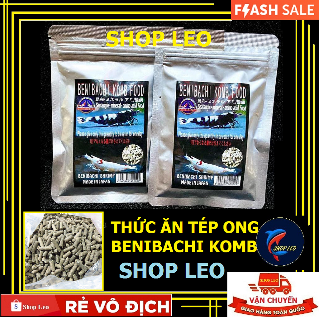 Thức ăn tép bennibachi komb food-cám tép nhật bản - thức ăn tép kiểng - shopleo - thức ăn tép cảnh