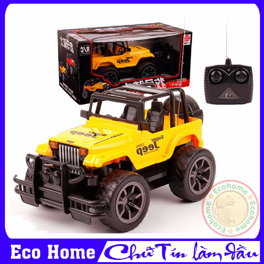 Xe Jeep Địa Hình Điều Khiển Từ Xa, Xe Đồ Chơi  Trẻ Em, Xe Jeep Mô Hình Tại Eco Home