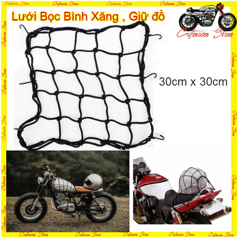 Lưới ràng đồ xe máy - Lưới bọc bình xăng đa năng cực chất