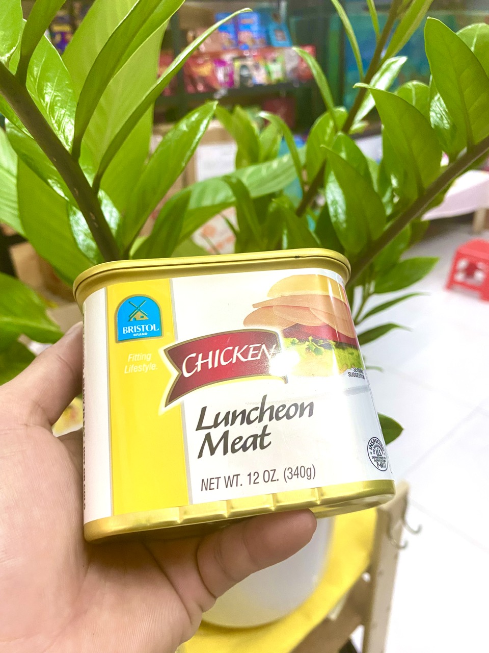 Thịt gà hộp Chicken Luncheon Meat Bristol 340g