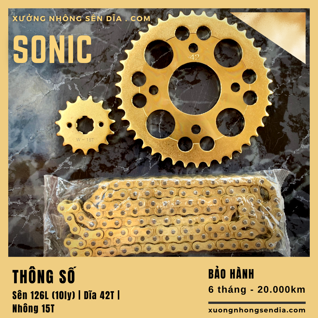 [FreeshipMAX] [HCM]NHÔNG SÊN DĨA SONIC VÀNG