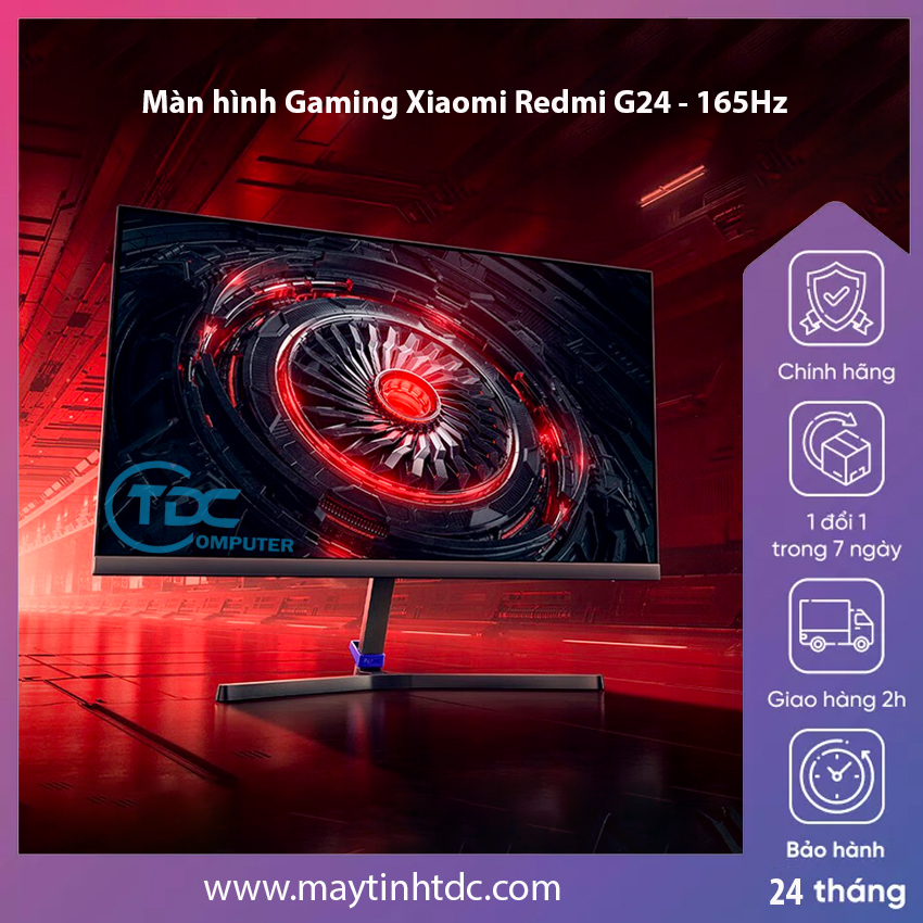 Màn hình Gaming Xiaomi Redmi 24 inch G24 - 165Hz | 1ms | Redmi G24 A24FAA-RG. Hàng Chính Hãng