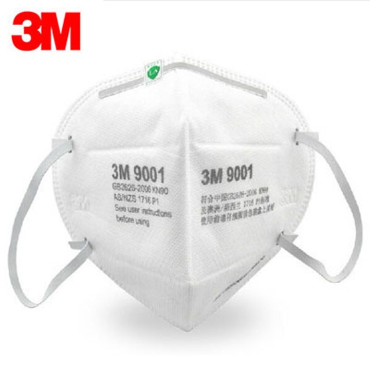 Combo 5 Khẩu trang 3M 9001. Chống hoá chất, Bụi nano PM2.5, Vi khuẩn, Virus, lọc độc.