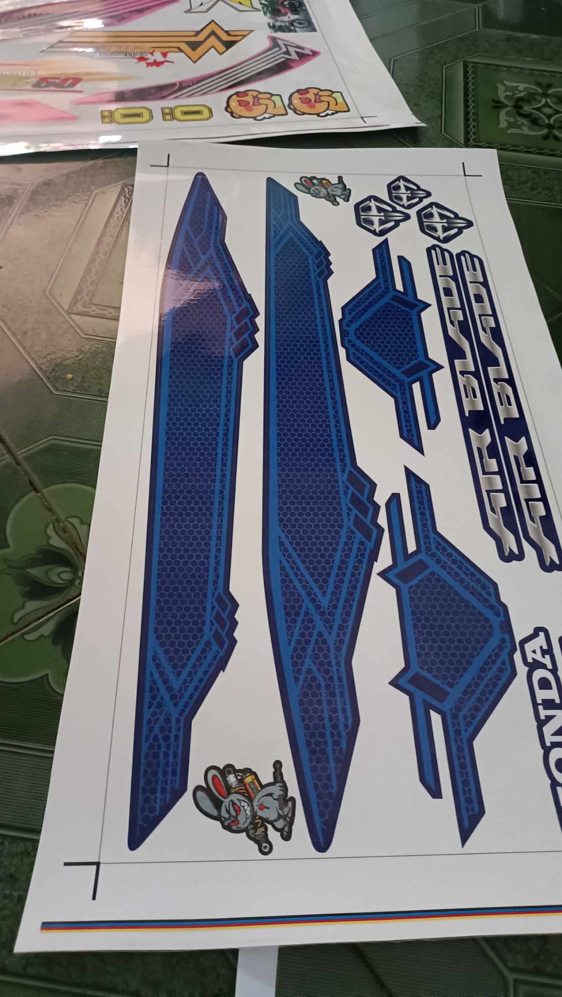 Tem rời ab 2016-19 xanh