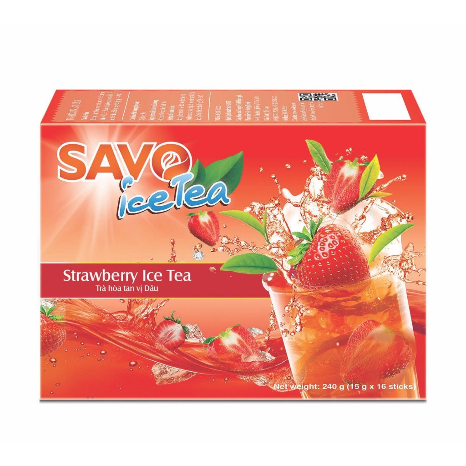 Trà dâu hòa tan savo