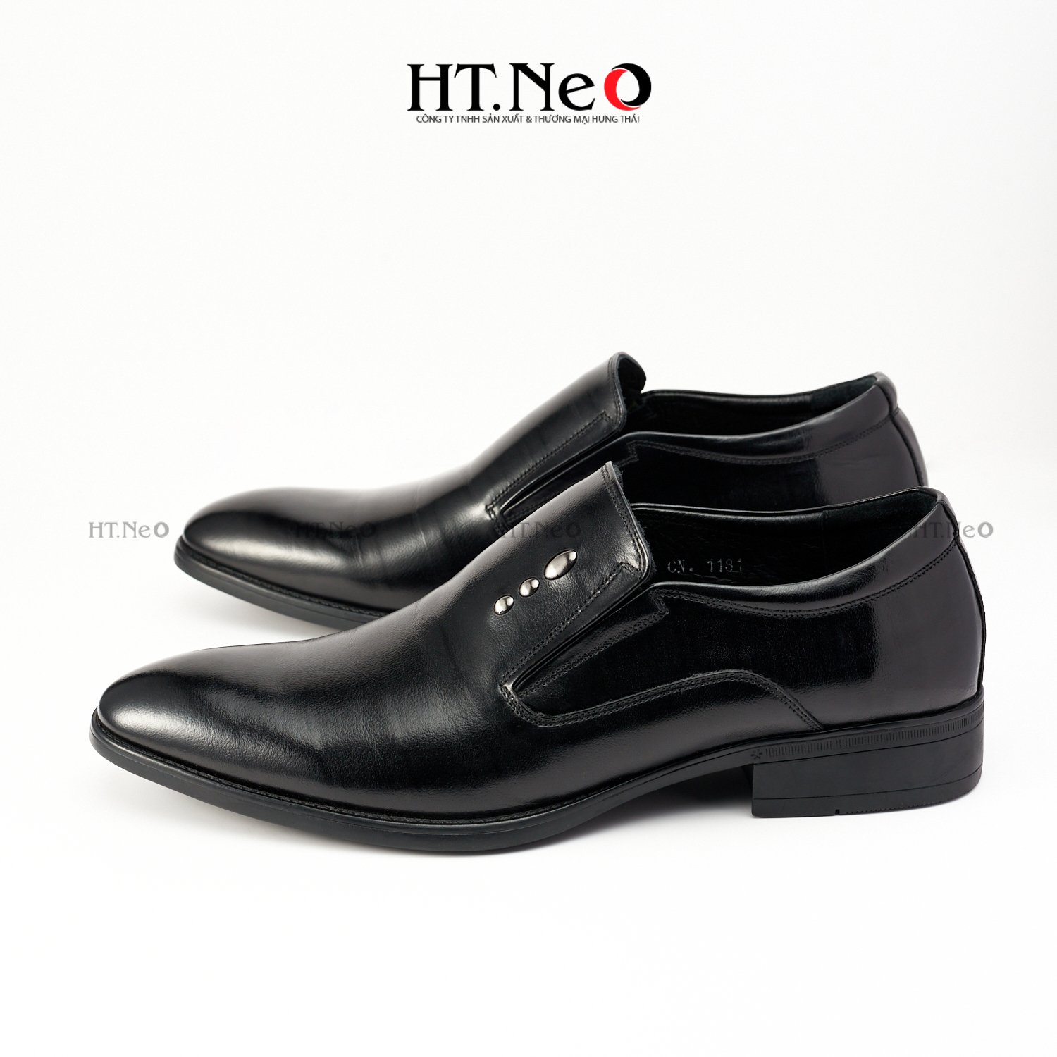 Giày tây, giày công sở da bò HT.NEO da nhập khẩu cao cấp sang trọng GT166