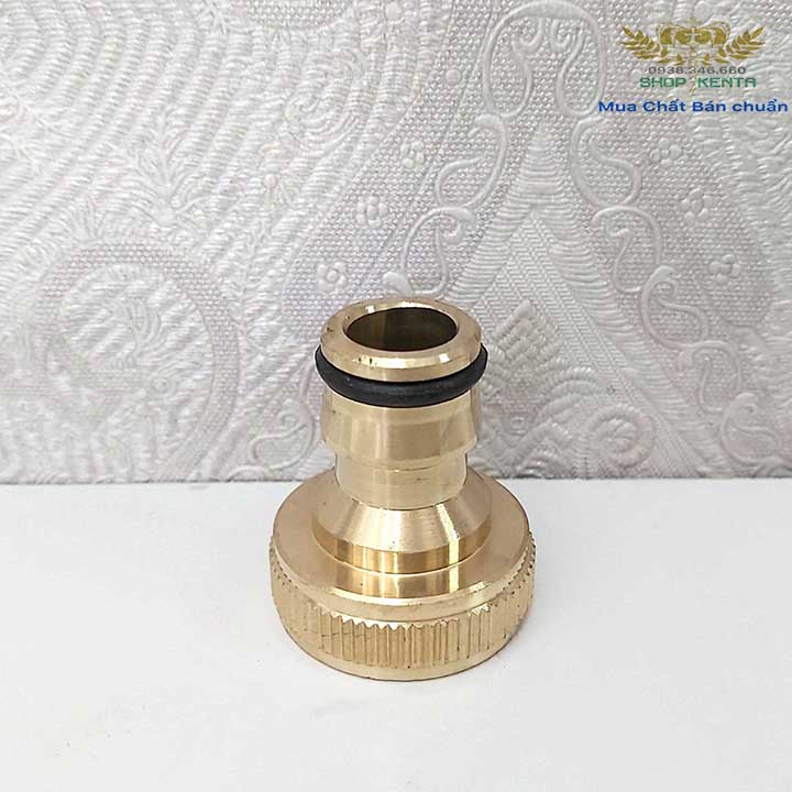 Khớp nối đồng đầu vào cho máy xịt rửa cao áp - Ren trong 25mm - Thay thế khớp nhựa