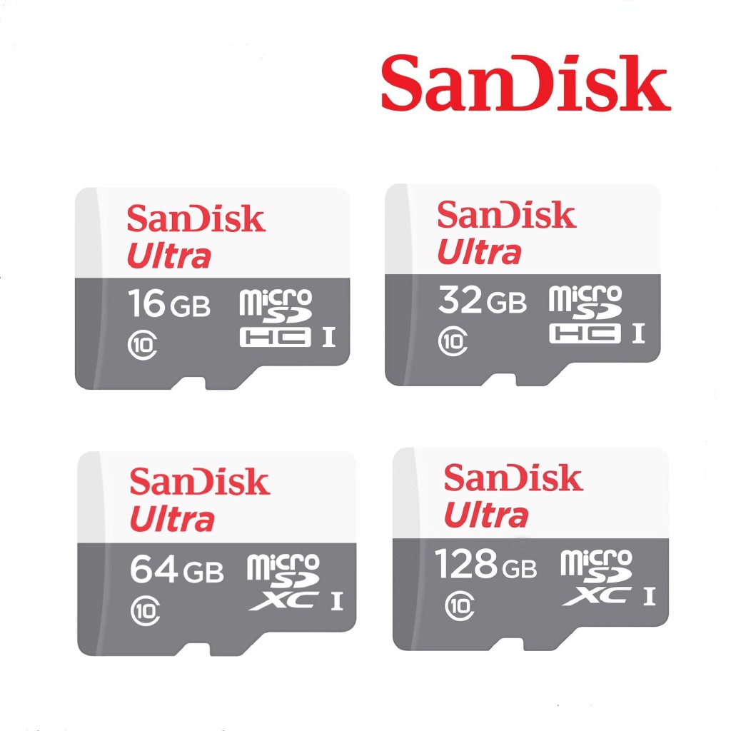 Thẻ nhớ SanDisk Ultra cho camera IP wifi, Điện thoại, loa đài - Bảo hành 5 năm 1 đổi 1