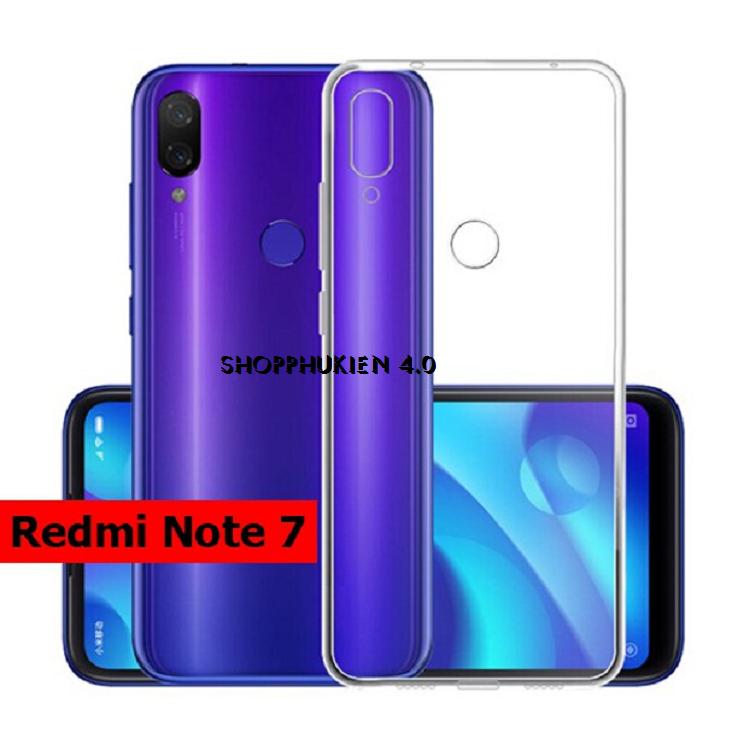 ốp silicon cao cấp trong suốt cho Xiaomi Redmi Note 7 / Note7 Pro