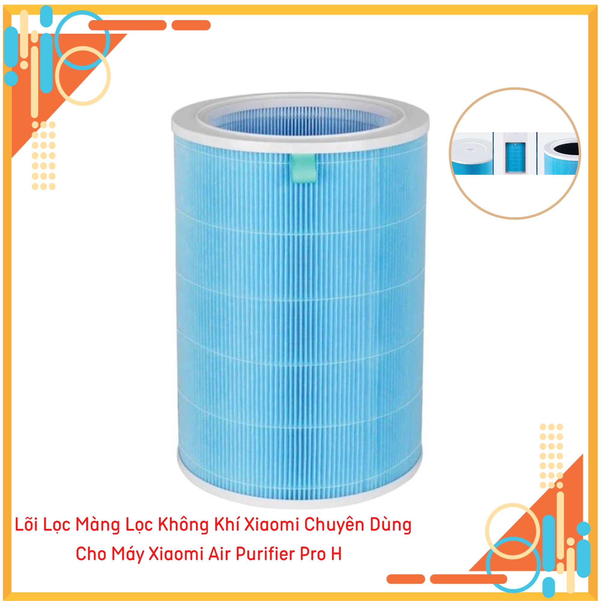 Lõi lọc màng lọc hepa oem chuyên dùng cho máy xiaomi air purifier pro h