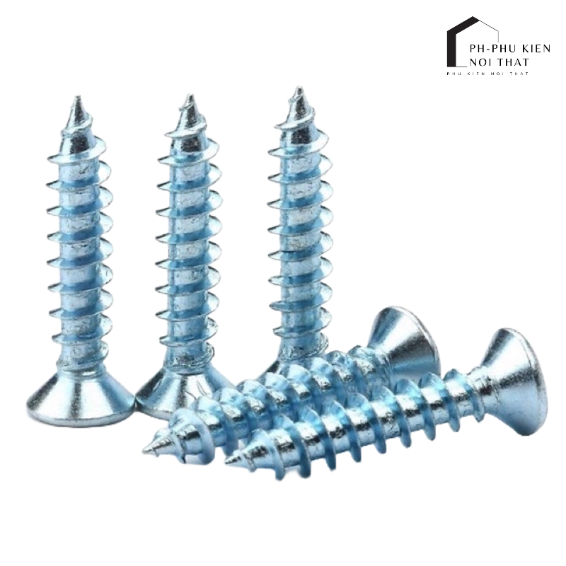 Vít trắng bắn gỗ | vít bắt nở nhựa, tắc kê nhựa 100g