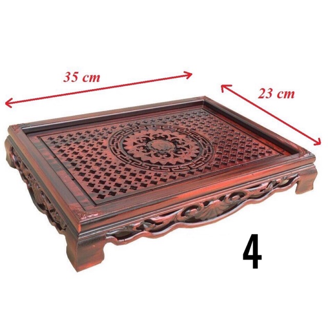 Khay trà giả gỗ- khay ấm chén