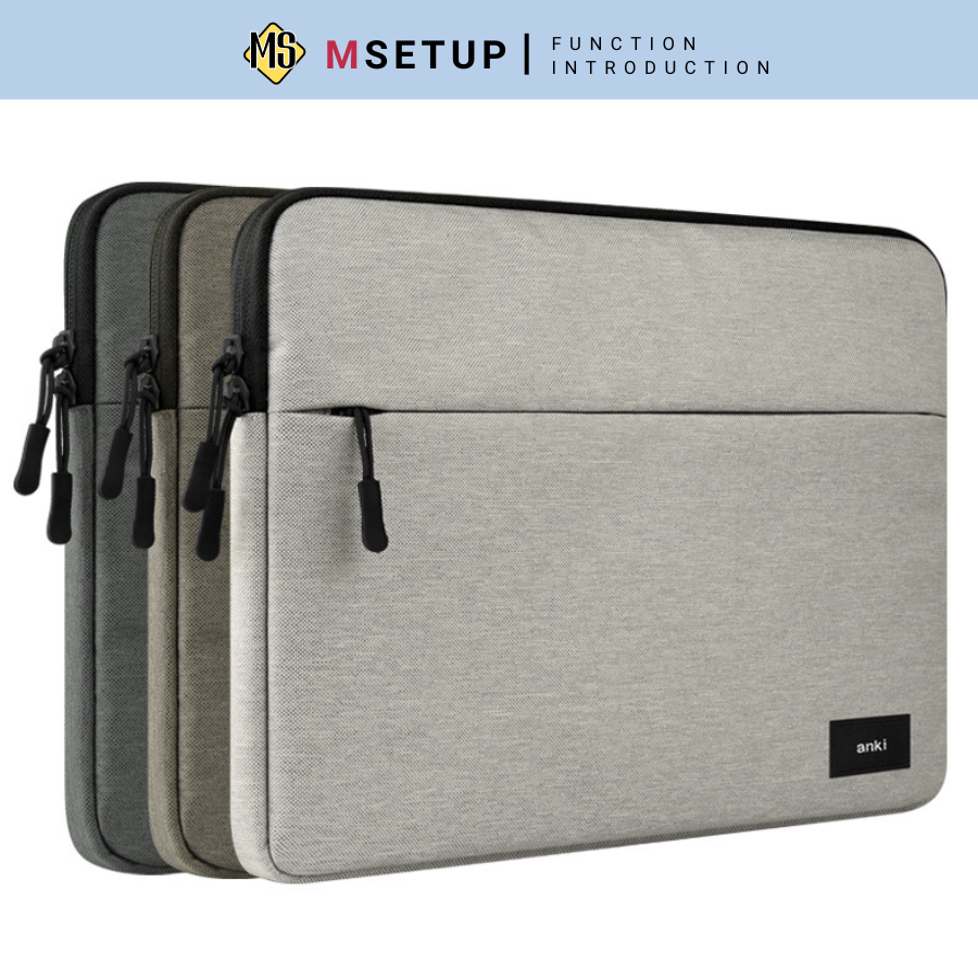 Túi chống sốc laptop macbook anki - full size 13,14, 15, 15.6 inch) t004