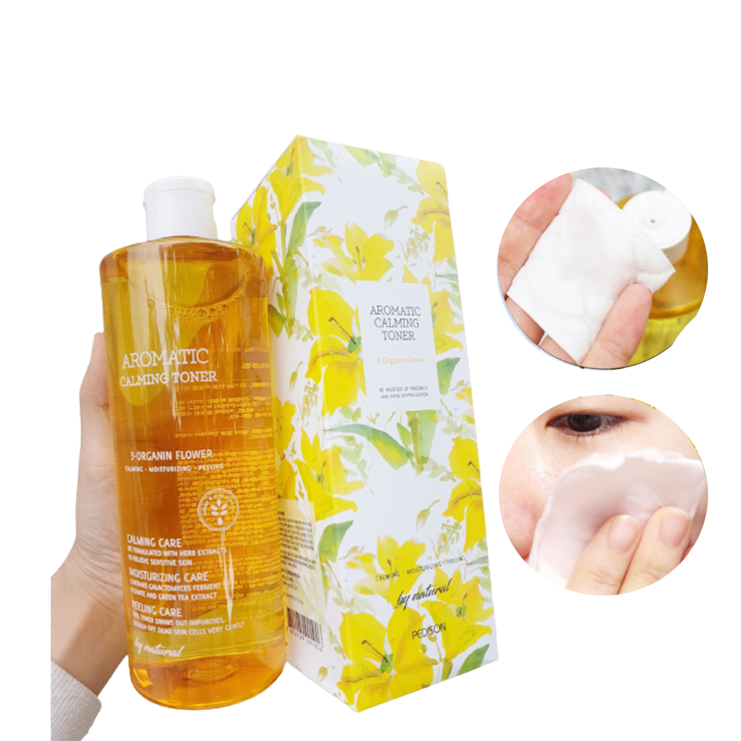 Toner pedison làm sạch da, làm dịu da, dưỡng sáng aromatic calming toner có chứa aha/bha