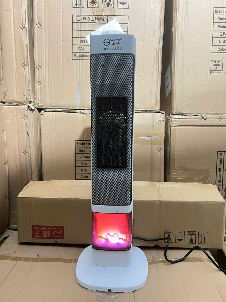 ( Hàng Tại Kho) Quạt sưởi gốm Ceramic để sàn Máy sưởi ấm đứng không khô da - Tự ngắt khi quá nhiệt nghiêng đổ - Có Điều Khiển Từ Xa